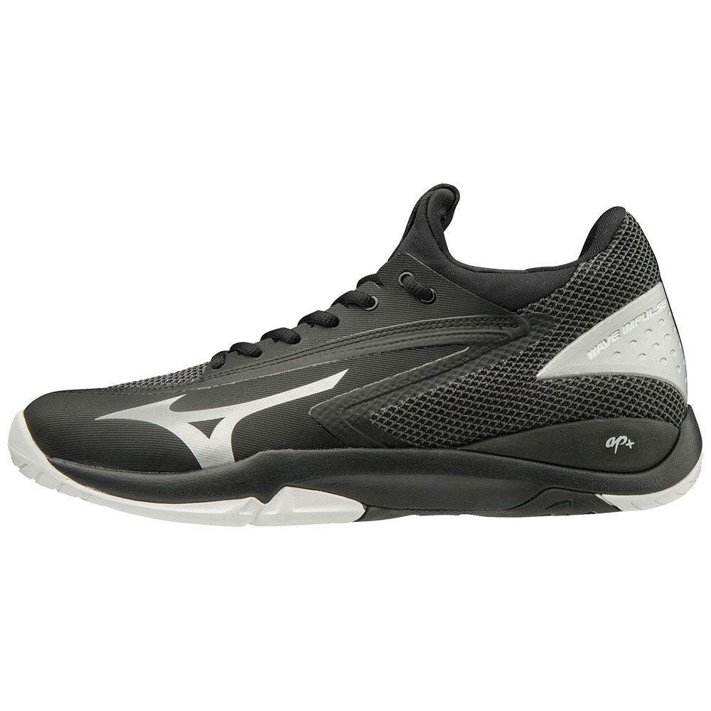 Scarpe Tennis Mizuno WAVE IMPULSE AC Uomo - Nere/Argento/Bianche - 43807-YTJX